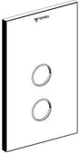SCHELL Frontplatte LINUS D-SC-T für UP-Dusche, 273x173 mm, chrom – mit Rahmen & Befestigungsmaterial