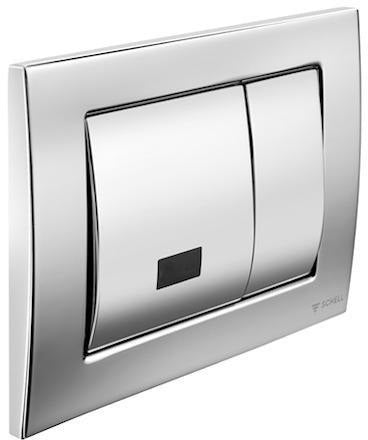 SCHELL WC-Betätigungsplatte MONTUS FIELD E IR – Berührungslos, Zweimengenspülung, Chrom