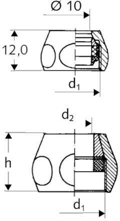 SCHELL Quetschverschraubung 3/8 Zoll x 10 mm Messing verchromt – Komplett-Set für Kupferrohre