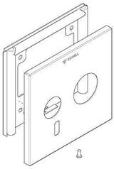 Schell Frontplatte LINUS W-E-M in Chrom – mit Montagerahmen und Befestigungsmaterial