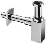 SCHELL Design-Siphon QUAD chrom – Flaschensiphon DN 32 mit Rosette