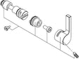 SCHELL Temperaturregler CELIS E komplett mit Griff, Adapter und Regulierwelle – verchromt