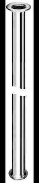 SCHELL Kupferrohr 3/8" x 1/2" Bördel, 10 mm, 300 mm, chrom – 20 Stück