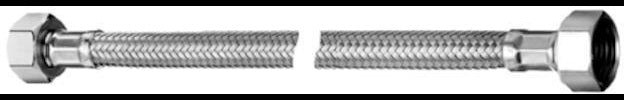 SCHELL Clean-Fix S Flexschlauch 1/2 Zoll, 300 mm, chrom, mit Edelstahl-Drahtumflechtung, 20er-Pack