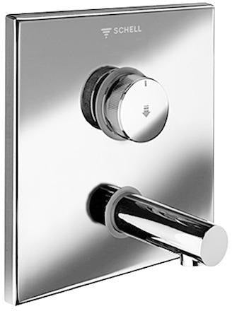 SCHELL LINUS W-SC-V Unterputz-Waschtisch-Selbstschlussarmatur Kaltwasser, verchromt, 230 mm Auslauf