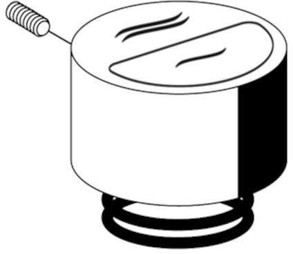 SCHELL Betätigungshaube EDITION mit Druckfeder – Chrom für SCHELLOMAT ECO ab 2009