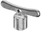 SCHELL Steckschlüssel Schlüsselweite 5 mm, Innenvierkant, mattchrom, T-Griff, Zinkdruckguss