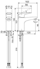 SCHELL Waschtisch-Einhebelmischer MODUS EH-T mit ThermoProtect, chrom