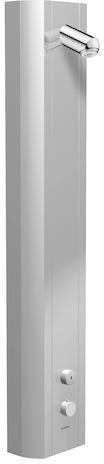 SCHELL Duschpaneel LINUS DP-SC-T mit ThermoProtect-Thermostat und Aerosolarm, aluminium-eloxiert