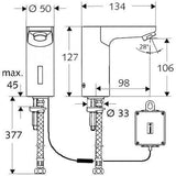 SCHELL CELIS E HD-K Elektronische Waschtisch-Armatur mit Infrarot-Sensor, Batteriebetrieb, chrom