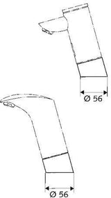 SCHELL Blende Temperaturvoreinstellung PURIS/VENUS chrom – Abdeckblende 56 mm