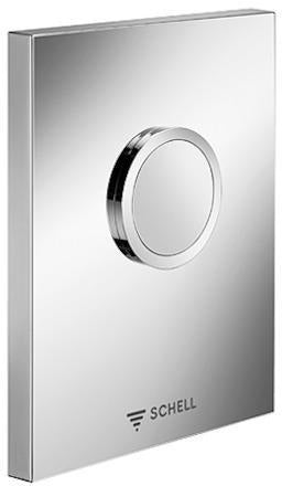SCHELL Urinal-Betätigungsplatte EDITION für COMPACT II – Kunststoff verchromt, einstellbare Spülmenge