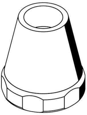 SCHELL Abdeckglocke POLAR für frostsichere Außenwandventile, chrom – Ersatzteil mit Steckschlüssel-Oberteil