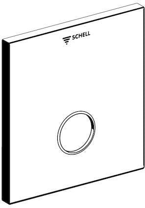 SCHELL Frontplatte LINUS SC-M für UP-Dusche 180x180 mm in Chrom