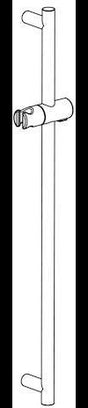 SCHELL Duschstange für Duschpaneel LINUS INOX 678 mm chrom – Ersatzteil