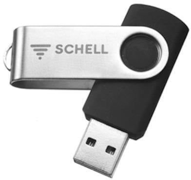 SCHELL SSC USB-Stick mit SSC USB-Software – Parametrierung & Diagnose für SSC-Armaturen
