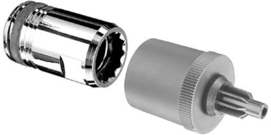 SCHELL QUICK Adapter 1/2 Zoll Stecktechnik ASAG chrom Schaftlänge 35 mm