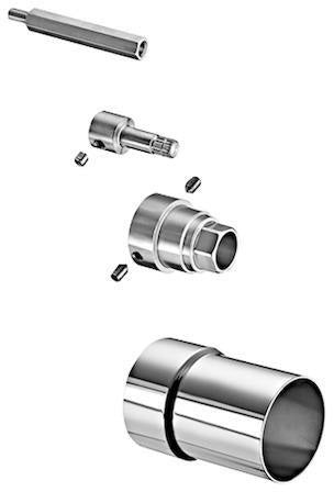 SCHELL Verlängerungsset D-E-T für Elektronik-Unterputz-Armaturen, 25 mm, Chrom