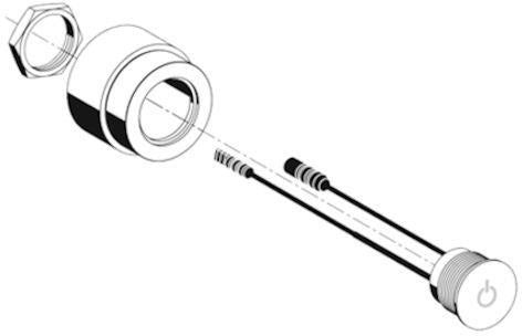 SCHELL CVD-Touch-Elektronik für UP-Dusche LINUS/BASIC D-C-M, chrom