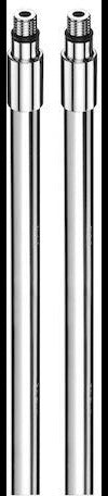 SCHELL Armaturen-Anschlussset 2x Kupferrohr 10x450 mm M8x1 verchromt