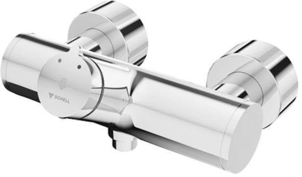 SCHELL VITUS VD-SC-M Selbstschluss-Duscharmatur, Mischwasser, Aufputz, chrom