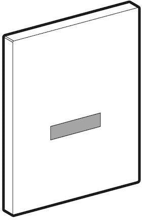 SCHELL Urinal-Frontplatte EDITION IR – Verchromte Kunststoffplatte, kontaktlose Bedienung