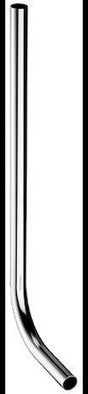 SCHELL WC-Spülrohr d:28, 600x200 mm, chrom – Messing, nach DIN 3267