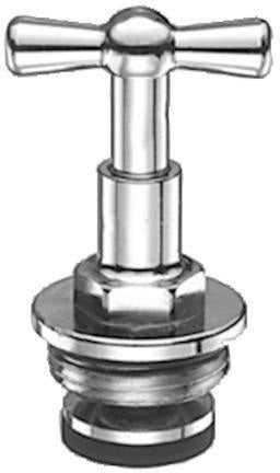 SCHELL Knebel-Oberteil chrom mit Rückflussverhinderer RV DN 15 G 1/2 AG