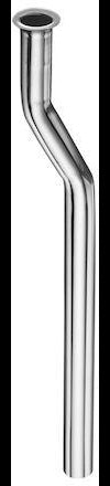SCHELL Spülrohr Verkröpfung 40 mm, Länge 291 mm, Ø 18 mm, chrom – Kupfer