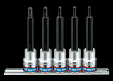 KING TONY Profi-Werkzeuge - 3/8" RIBE Steckschlüssel-Set, Steckleiste - 5 tlg. 3105PR01