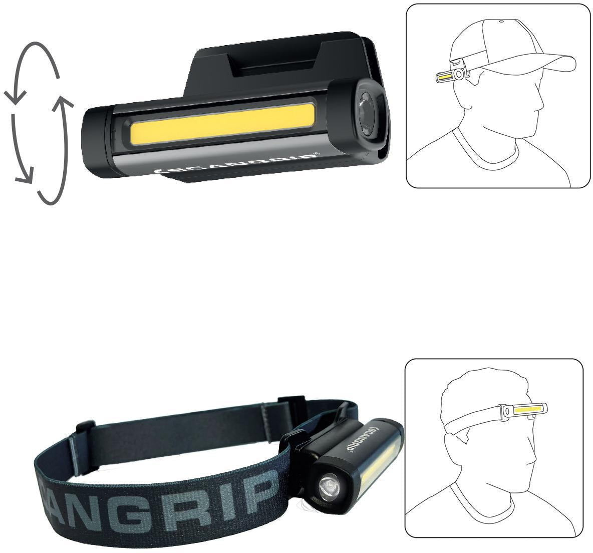 SCANGRIP FLEX WEAR LED-Taschenlampe 75-150 lm Li-Ion flexibel