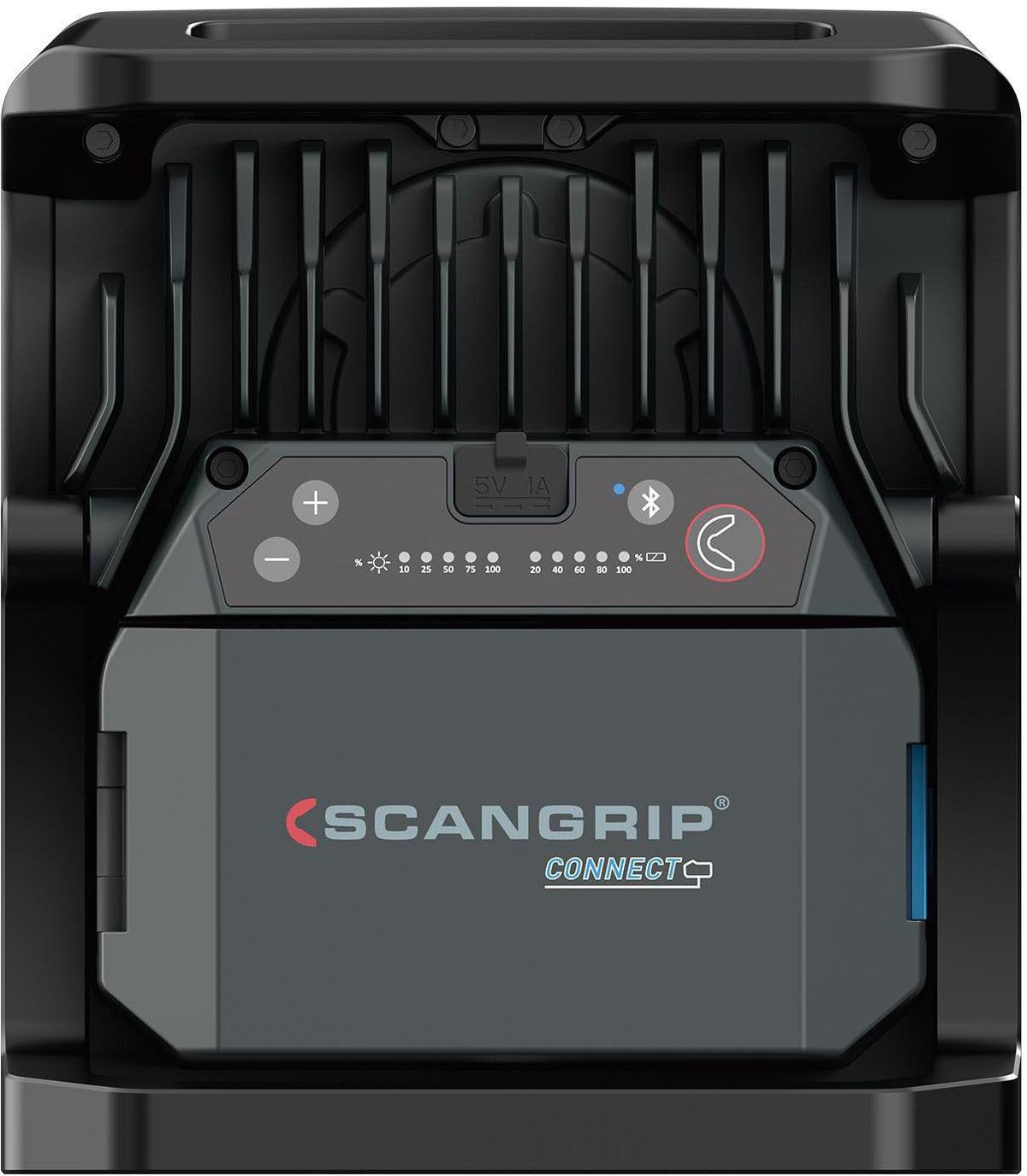 SCANGRIP LED-Strahler NOVA 2 CONNECT 16 W 200-2000 lm IP30 – Dimmbar, Powerbank, COB-LED