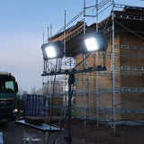 SCANGRIP Doppelhalter für Stativ SITE LIGHT – Montage von zwei Leuchten