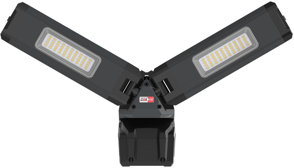 SCANGRIP DUO CONNECT LED-Strahler 108 W, 2500 lm, 18 V, IP30 – mit 2 flexiblen Leuchtenköpfen