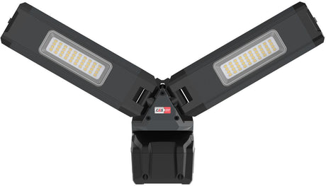 SCANGRIP DUO CONNECT LED-Strahler 108 W, 2500 lm, 18 V, IP30 – mit 2 flexiblen Leuchtenköpfen