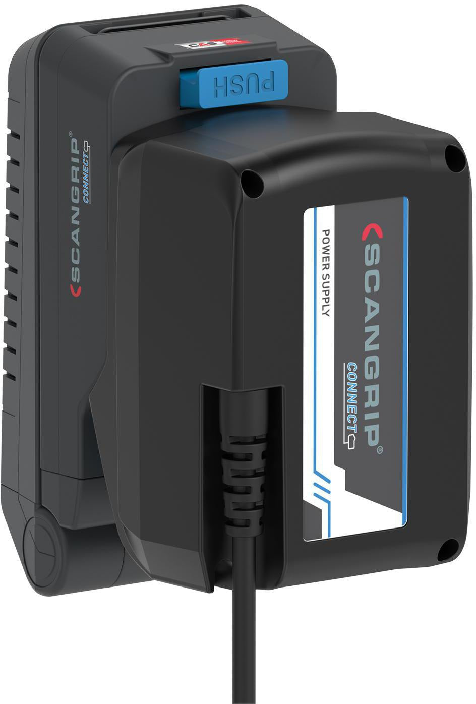SCANGRIP DUO CONNECT LED-Strahler 108 W, 2500 lm, 18 V, IP30 – mit 2 flexiblen Leuchtenköpfen