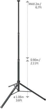 SCANGRIP TRIPOD 2m Stativ für Arbeitsleuchten – höhenverstellbar 0,9–2 m, Quick Release