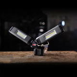 SCANGRIP DUO CONNECT LED-Strahler 108 W, 2500 lm, 18 V, IP30 – mit 2 flexiblen Leuchtenköpfen
