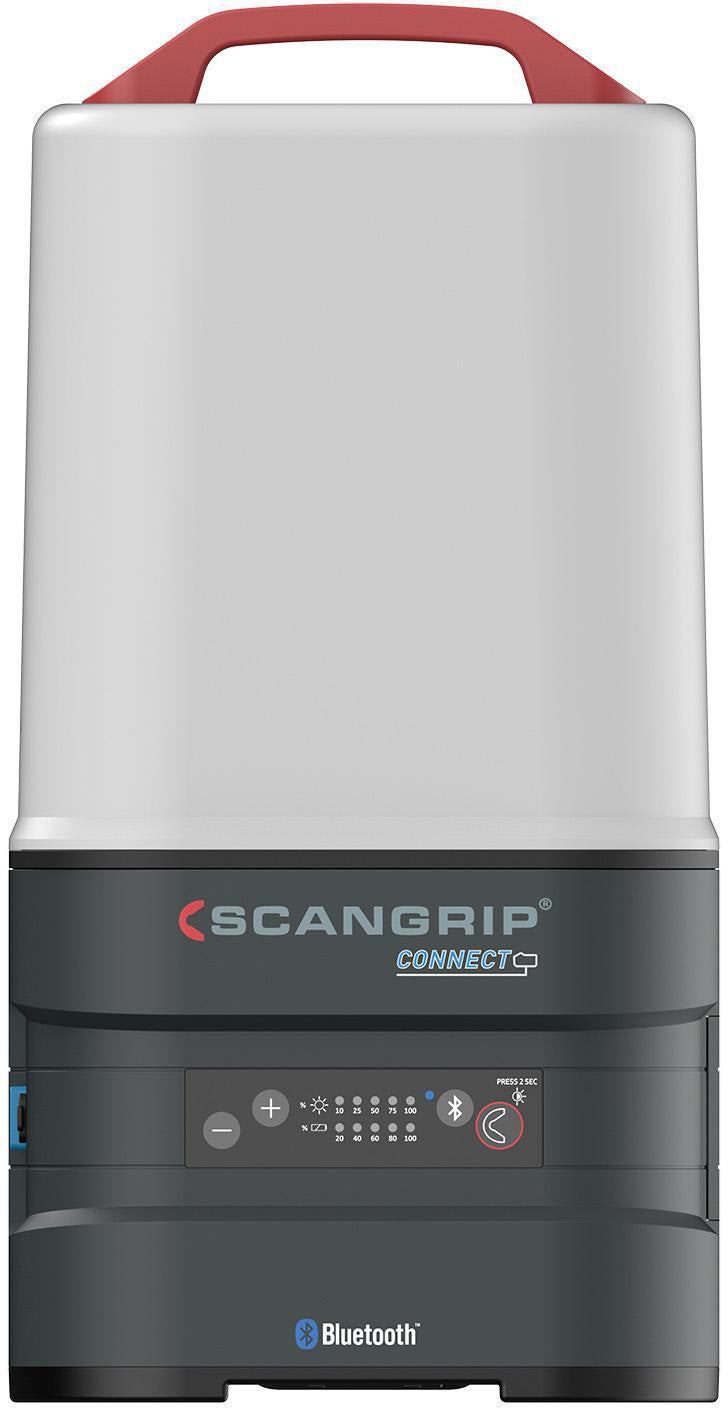 SCANGRIP LED-Strahler AREA 10 CONNECT 84 W 1000-10000 lm IP65 – 360° Arbeitsleuchte mit App-Steuerung