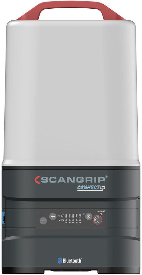 SCANGRIP LED-Strahler AREA 10 CONNECT 84 W 1000-10000 lm IP65 – 360° Arbeitsleuchte mit App-Steuerung