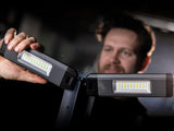 SCANGRIP DUO CONNECT LED-Strahler 108 W, 2500 lm, 18 V, IP30 – mit 2 flexiblen Leuchtenköpfen