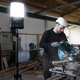 SCANGRIP LED-Strahler AREA 10 CONNECT 84 W 1000-10000 lm IP65 – 360° Arbeitsleuchte mit App-Steuerung