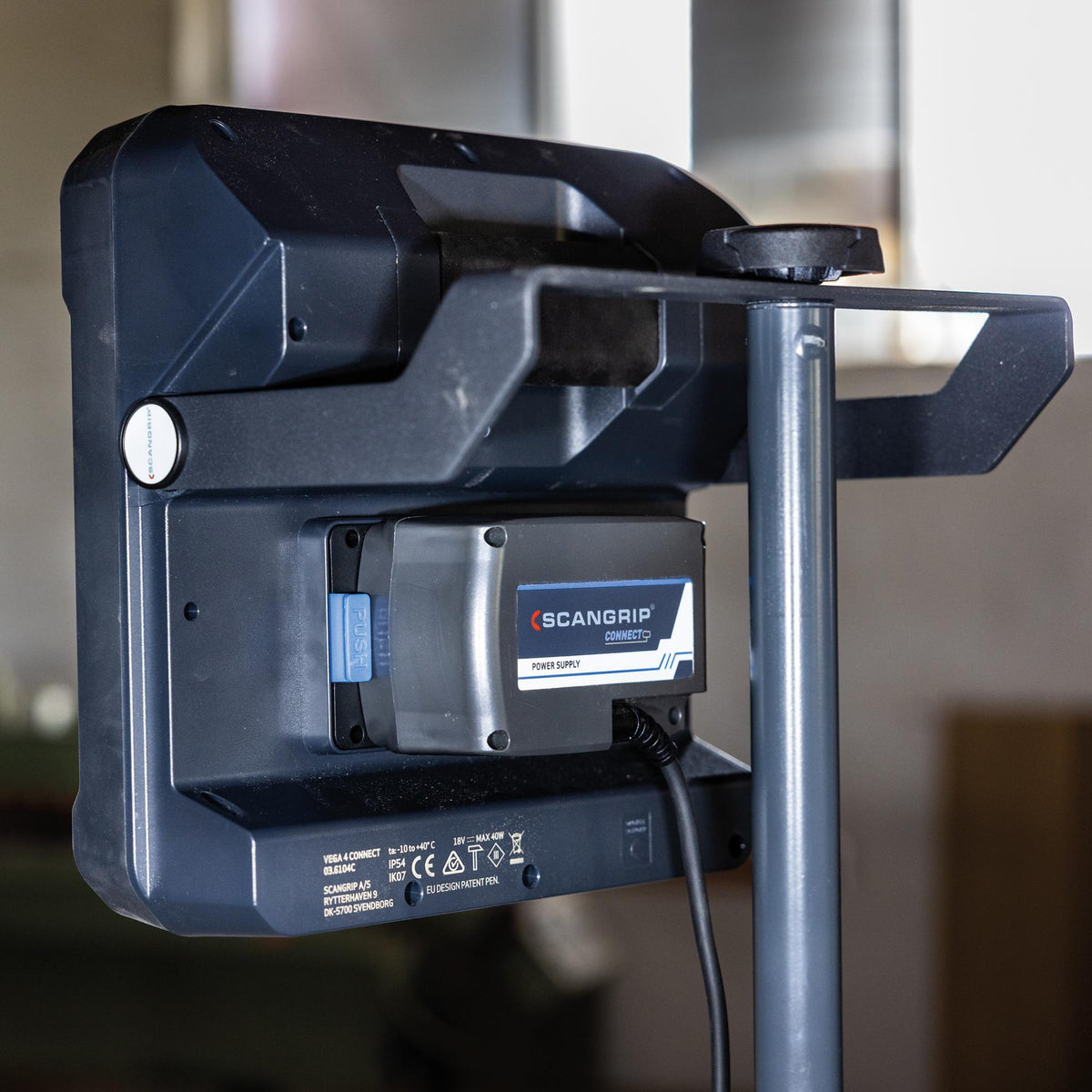 SCANGRIP LED-Strahler VEGA 4 CONNECT 40 W – 2000-4000 lm, IP54, diffus, blendfrei
