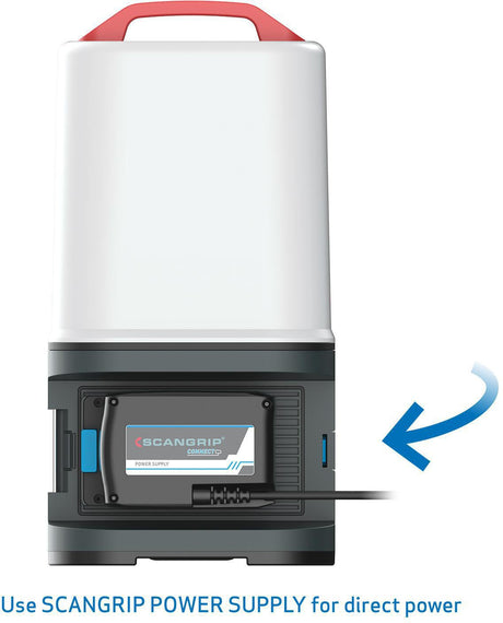 SCANGRIP LED-Strahler AREA 10 CONNECT 84 W 1000-10000 lm IP65 – 360° Arbeitsleuchte mit App-Steuerung