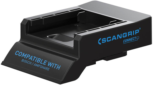 SCANGRIP Akku-Adapter SMART CONNECTOR für Bosch/Ampshare – 18-V-Akkus an CONNECT-Leuchten