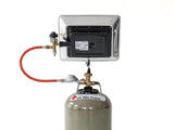 ROTHENBERGER INDUSTRIAL Gas-Heizstrahler 2,7-4,2 kW, 50 mbar, inkl. Regler & Schlauch