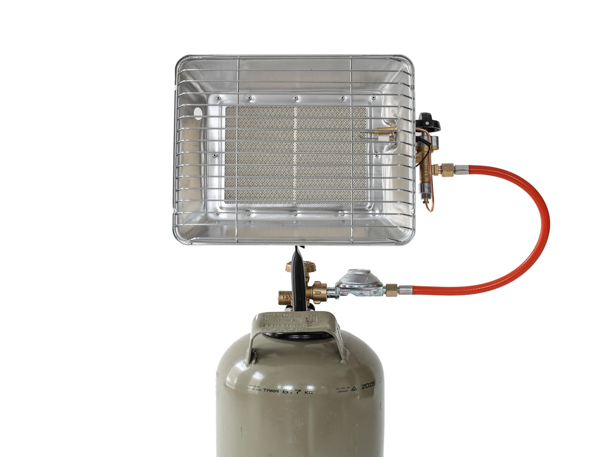 ROTHENBERGER INDUSTRIAL Gas-Heizstrahler 2,7-4,2 kW, 50 mbar, inkl. Regler & Schlauch