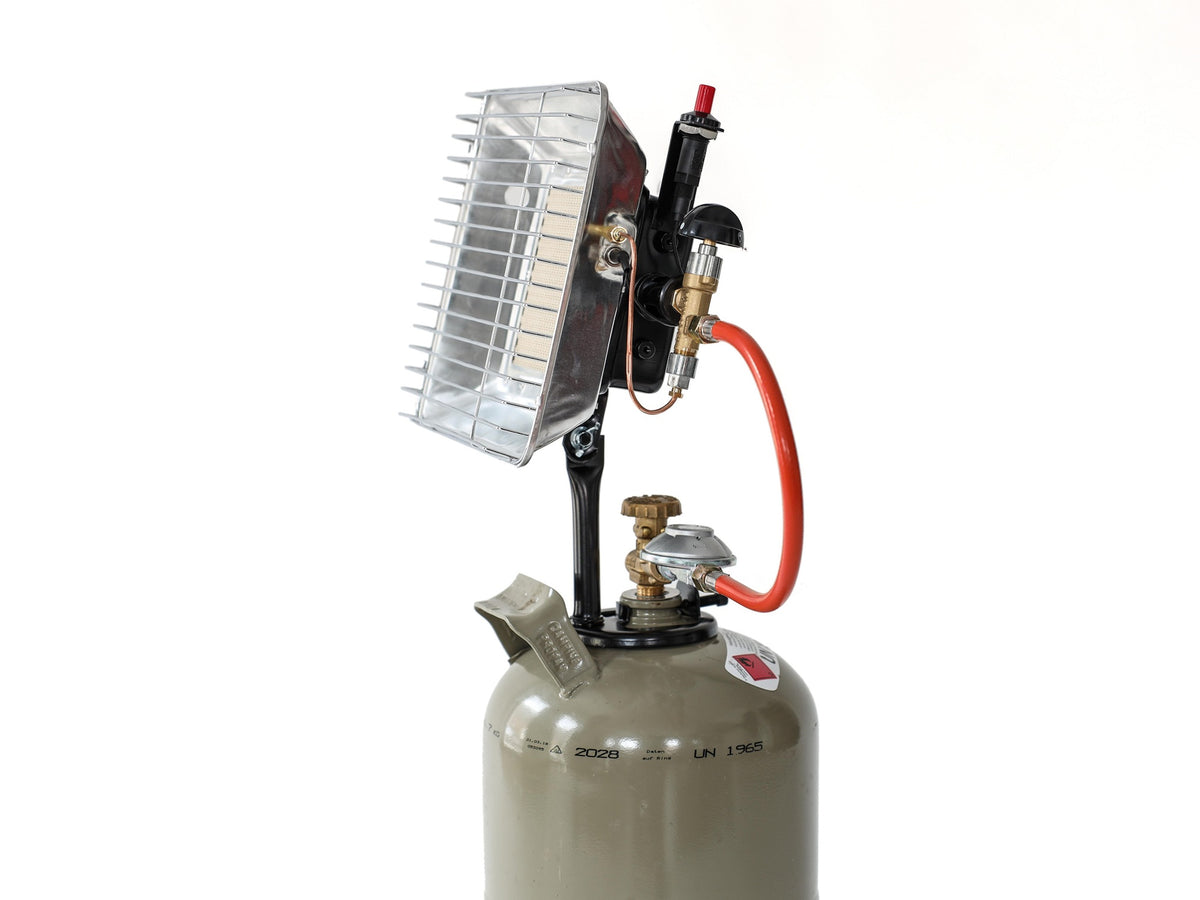 ROTHENBERGER INDUSTRIAL Gas-Heizstrahler 2,7-4,2 kW, 50 mbar, inkl. Regler & Schlauch