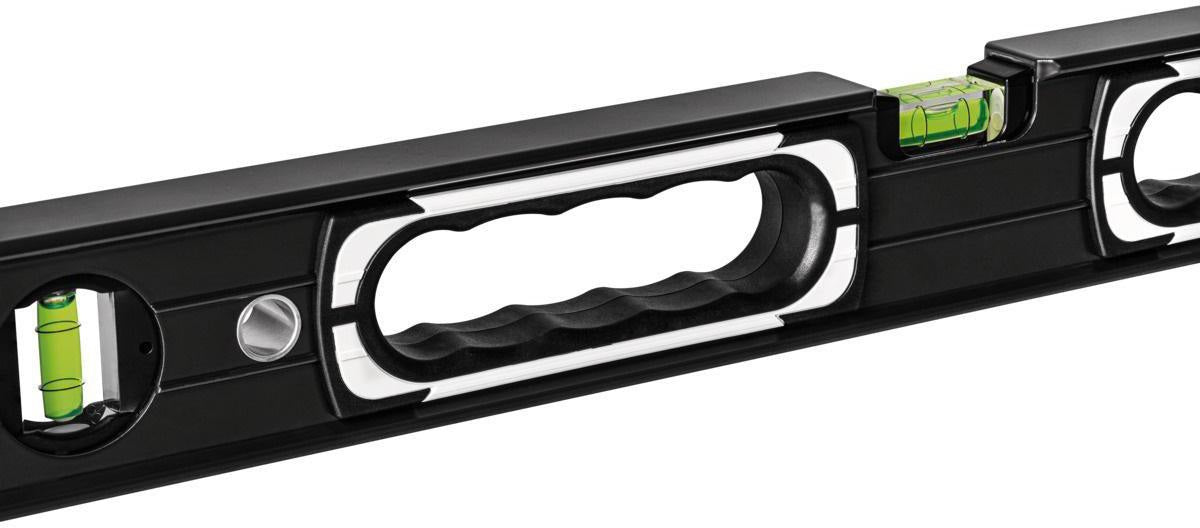 STABILA Wasserwaagenset 196-2 Dark Shadow 2-teilig, 61 cm + 122 cm, extrasteifes Aluminium-Profil