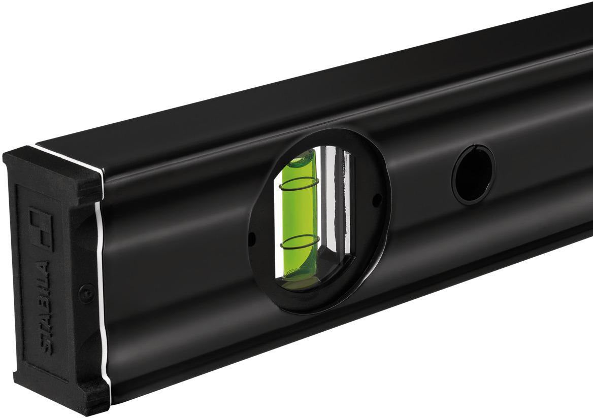 STABILA Wasserwaagenset 80 AS Dark Shadow 2-teilig – 60 cm & 100 cm, Alu-Rechteckprofil